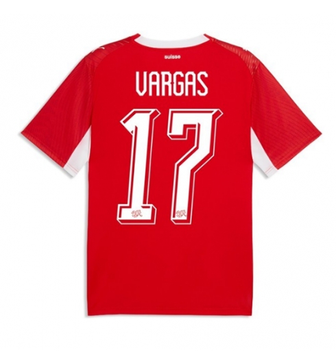 Sveits Ruben Vargas #17 Replika Hjemmedrakt VM 2026 Kortermet Sveits Ruben Vargas #17 Replika Hjemmedrakt VM 2026 Kortermet