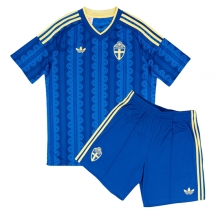 Sverige Replika Bortedrakt Barn VM 2026 Kortermet (+ bukser)