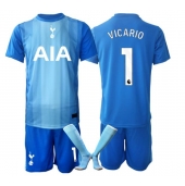 Tottenham Hotspur Guglielmo Vicario #1 Keeper Replika Bortedrakt Barn 2025-26 Kortermet (+ bukser)