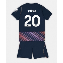 Tottenham Hotspur Mohammed Kudus #20 Replika Bortedrakt Barn 2026-27 Kortermet (+ bukser)