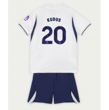 Tottenham Hotspur Mohammed Kudus #20 Replika Hjemmedrakt Barn 2026-27 Kortermet (+ bukser)