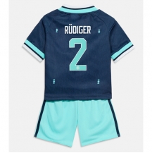 Tyskland Antonio Rudiger #2 Replika Bortedrakt Barn VM 2026 Kortermet (+ bukser)