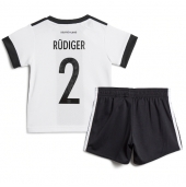 Tyskland Antonio Rudiger #2 Replika Hjemmedrakt Barn VM 2022 Kortermet (+ bukser)