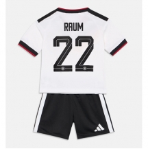 Tyskland David Raum #22 Replika Hjemmedrakt Barn VM 2026 Kortermet (+ bukser)