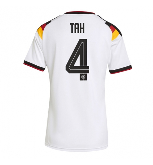 Tyskland Jonathan Tah #4 Replika Hjemmedrakt Dame VM 2026 Kortermet Tyskland Jonathan Tah #4 Replika Hjemmedrakt Dame VM 2026 Kortermet