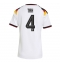 Tyskland Jonathan Tah #4 Replika Hjemmedrakt Dame VM 2026 Kortermet Tyskland Jonathan Tah #4 Replika Hjemmedrakt Dame VM 2026 Kortermet