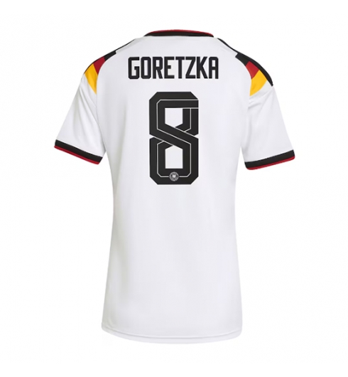 Tyskland Leon Goretzka #8 Replika Hjemmedrakt Dame VM 2026 Kortermet Tyskland Leon Goretzka #8 Replika Hjemmedrakt Dame VM 2026 Kortermet