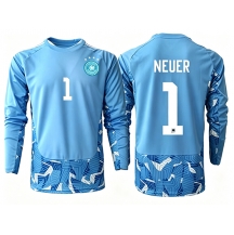 Tyskland Manuel Neuer #1 Keeper Replika Bortedrakt VM 2026 Langermet