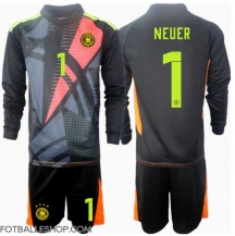 Tyskland Manuel Neuer #1 Keeper Replika Hjemmedrakt Barn EM 2024 Langermet (+ bukser)