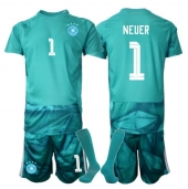 Tyskland Manuel Neuer #1 Keeper Replika Hjemmedrakt Barn VM 2026 Kortermet (+ bukser)