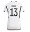 Tyskland Thomas Muller #13 Replika Hjemmedrakt Dame VM 2022 Kortermet