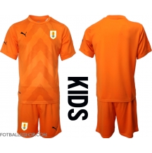Uruguay Keeper Replika Bortedrakt Barn VM 2022 Kortermet (+ bukser)