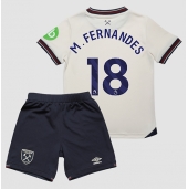 West Ham United Mateus Fernandes #18 Replika Bortedrakt Barn 2025-26 Kortermet (+ bukser)