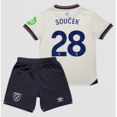 West Ham United Tomas Soucek #28 Replika Bortedrakt Barn 2025-26 Kortermet (+ bukser)