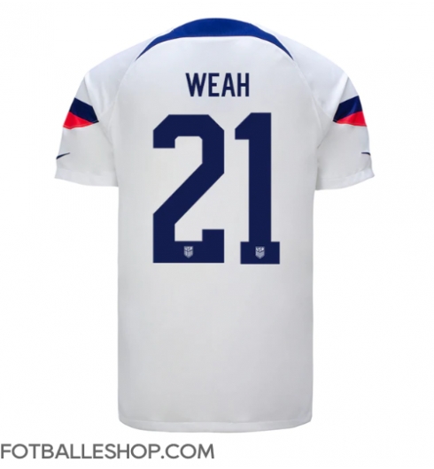 forente stater Timothy Weah #21 Replika Hjemmedrakt VM 2022 Kortermet